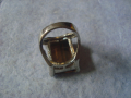 СТИЛЕН ПОСРЕБРЕН СКЪПОЦЕНЕН АРТ ДЕКО ПРЪСТЕН с ШЛИФОВАН КАМЪК НАТУРАЛНО ТИГРОВО ОКО 26624, снимка 8