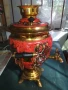 Уникален руски ръчно рисуван самовар чайник, снимка 2