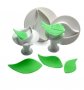 3 разчупено листо листа с бутало пластмасови форми резци за сладки фондан украса резец форма, снимка 1 - Форми - 37553333