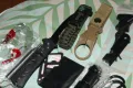 Survival Kit, комплект за оцеляване съставен от 27 части, два ножа, нов, снимка 4