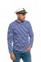 Нов мъжки моряшки комплект: моряшка блуза с дълъг ръкав и капитанска шапка, снимка 4