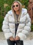 Дамско елегантно палто от лисица код 394, снимка 1 - Палта, манта - 39002630