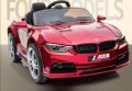 Акумулаторен КОЛА тип BMW M3 12V с меки гуми с Кожена седалка , снимка 17