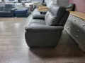 Сив кожен диван двойка, снимка 8