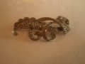 Стара брошка с марказити, снимка 2