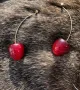 Атрактивни обеци череши, снимка 6