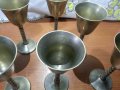 Метални чаши за ракия бронз месинг , снимка 2