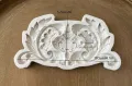 ОР80 Широк орнамент на с чупки крачета силиконов молд форма фондан шоколад гипс декор, снимка 1