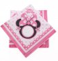 Мини Маус глава розови 10 парти салфетки рожден ден, снимка 1 - Други - 27870886