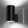 LOHAS-LED димируема ретро стенна нощна лампа,  студено бяло 6000K, черна