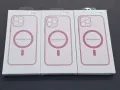 Phone 15,15 Pro,15 Pro Max кейс с брокат MagSafe розов, снимка 2