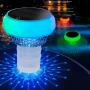 Соларна плуваща LED лампа за басейн, 2 в 1 с пречистване, 7 цвята, дистанционно, IP68, снимка 1
