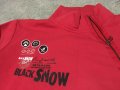 Black Snow L мъжки червен ватиран суичър с цип, снимка 3