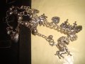 КРАСИВА ПОСРЕБРЕНА АРТ ГРИВНА с ФИГУРКИ 21725, снимка 4