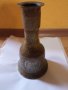 Антична ръчно гравирана медна ислямска ваза, снимка 1