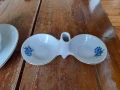 Стар порцеланов комплект купа и солница, снимка 2