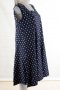 Тъмносиня рокля на бели точки марка Numoco - XL, снимка 4