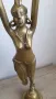 Голяма африканска бронзова пластика на жена, снимка 6