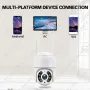 ICSEE 8MP Външна ВОДОУСТОЙЧИВА WiFi + LAN камера Куполна PTZ IP CAMERA, снимка 10