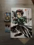 Изкуството на Demon Slayer [Kimetsu no Yaiba] + ключодържател и обеците на Tanjiro, снимка 1