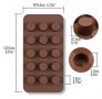15 цилиндри релефни капсули мини кошнички силиконов молд форма за фондан шоколадови бонбони гипс , снимка 3