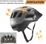 ROCKBROS Унисекс Интегриран универсален шлем за велосипед МТБ/сваляща се козирка + EPS, снимка 3