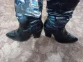 ботуши с ток 39 номер-змийска кожа, снимка 2