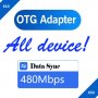 OTG Adapter USB Type C  USB 3.0 Адаптер преходник кабел / телефон / лаптоп / компютър / , снимка 1