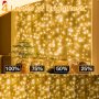 Ollny Коледни светлини Outdoor 800LED 82м, топла бяла лампа с дистанционно,8 режима, снимка 4