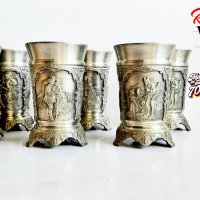 Калаени релефни чаши, снимка 1 - Колекции - 37563042