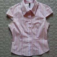 Дамски сет риза с къс ръкав H&M и розови  къси панталонки , снимка 6 - Ризи - 26204463
