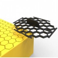Пчелни килийки мрежа решетка пчелна пита шестоъгълник пластмасов резец печат мрежа декор фондан, снимка 1 - Форми - 36601067