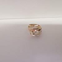 Златен пръстен три цвята злато , снимка 6 - Пръстени - 36987193