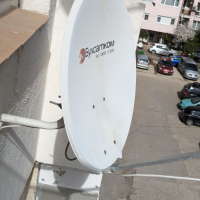 Булсатком Сателитна антена чиния и ТВ приемник + дистанционно, снимка 5 - Приемници и антени - 44880814