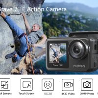 AKASO Brave 7 LE екшън камера 4K30FPS 20MP WiFi със сензорен екран , снимка 9 - Камери - 40438298