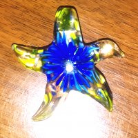 Висулка за колие Морска звезда Мурано стъкло, снимка 1 - Колиета, медальони, синджири - 33037883