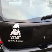 Стикер за кола " Бебе в колата " Baby on Board " стикери лепенка, снимка 2 - Аксесоари и консумативи - 35305627