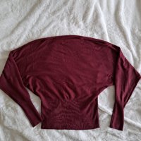 Дамска блуза в цвят бордо, снимка 1 - Блузи с дълъг ръкав и пуловери - 39296870