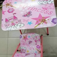 Комплект маса и стол за деца с дизайн Принцеси, снимка 3 - Мебели за детската стая - 32193521