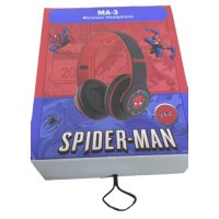 Светещи безжични слушалки Spider-man, снимка 3 - Bluetooth слушалки - 43682799