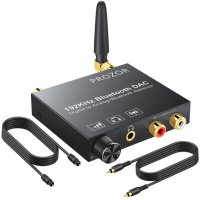 Цифров към аналогов аудио конвертор 192Khz Bluetooth DAC + Гаранция, снимка 1 - Ресийвъри, усилватели, смесителни пултове - 44127206
