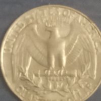1/4 долар (1987) марка,,p,,, снимка 1 - Нумизматика и бонистика - 38117878