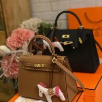 чанта Ермес Кели 27*Hermes Epsom gold hardware, снимка 13 - Чанти - 42425027