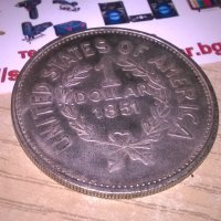 dollar-индианец-4,5см-за колекция-1851, снимка 11 - Колекции - 27497286