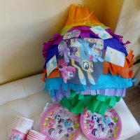 Голяма пинята + подарък маска и конфети ,готови за изпращане, снимка 16 - Декорация за дома - 26576302