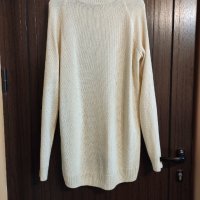 Дълга бяла  блуза / туника , снимка 2 - Блузи с дълъг ръкав и пуловери - 32319476