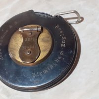 Стара английска метална рулетка с бронзови елементи, снимка 2 - Антикварни и старинни предмети - 44034077