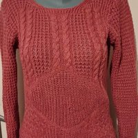 ДАМСКА ПЛЕТЕНА БЛУЗА - Размер S / M , снимка 1 - Блузи с дълъг ръкав и пуловери - 43809909