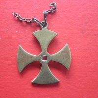 Голям стар немски бронзов кръст , снимка 5 - Колекции - 28230594