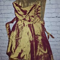 Нова къса официална рокля в цвят мед, снимка 1 - Рокли - 43140571